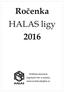 Ročenka HALAS ligy 2016