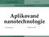 Aplikované nanotechnologie