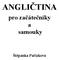 ANGLIČTINA. pro začátečníky a samouky. Štěpánka Pařízková