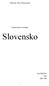 Základní škola Kameničky. Seminární práce ze zeměpisu: Slovensko