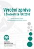 Výroční zpráva o činnosti za rok 2016