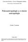 Paleoantropologie a evoluční antropologie