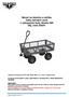 Návod na obsluhu a údržbu Velký zahradní vozík s výklopnými boky Sharks 360 Obj. číslo SA041