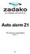 Auto alarm Z1. Príručka pre používateľa Verzia 1.7