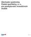 Obchodní podmínky České spořitelny, a. s., pro poskytování investičních služeb