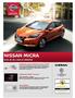 NISSAN MICRA NYNÍ JIŽ OD KČ MĚSÍČNĚ