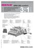 SRW 360 comfort.   Kombinierte elektrische Stanz- und Handbindemaschine Combined, electrical punch and binding machine