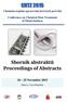 Sborník abstraktů Proceedings of Abstracts