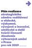 Plán realizace strategického záměru vzdělávací a vědecké, výzkumné, vývojové a inovační, umělecké a další tvůrčí činnosti Akademie výtvarných umění v