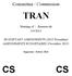 Committee / Commission TRAN. Meeting of / Réunion du 3/9/2014. BUDGETARY AMENDMENTS (2015 Procedure) AMENDEMENTS BUDGÉTAIRES (Procédure 2015)