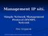 Management IP sítí. Simple Network Management Protocol (SNMP). Netconf.