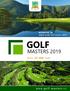 ADAMSTAL (A) dějiště finále Golf Masters 2019 GOLF MASTERS 2019 EST w w w. g o l f - m a s t e r s. c z