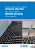 Systém podlahového vytápění UPONOR MINITEC. zalitý tekutou stěrkou NOVOPLAN MAXI. od firmy MAPEI