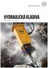 Hydraulická kladiva. HB14 - HB70 Pro nosiče t