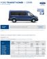 FORD TRANSIT KOMBI I CENÍK 8-9místný vůz bez přepážky