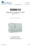 RSM610 Regulační a spínací modul Software Verze 1.16