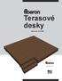 Terasové desky. Návod k montáži. fiberondecking.com. Výrobce