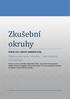 Zkušební okruhy. Magisterská státní zkouška obor kulturní antropologie VERZE 2017 (NOVÁ AKREDITACE)