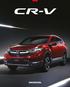 EVOLUCE V AKCI. Zobrazený model je CR-V 1.5 VTEC TURBO Lifestyle v barvě Metalická Premium Crystal Red.