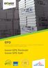 EPD. Environmentální prohlášení o produktu, v souladu s ČSN EN A1, ČSN ISO 14025, LEEDv4, BREEAM Isover EPS Perimetr Isover EPS Sokl