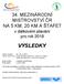 34. MEZINÁRODNÍ MISTROVSTVÍ ČR NA 5 KM, 20 KM A ŠTAFET VÝSLEDKY