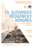 13. Slovenský pediatrický kongres