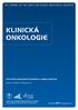 KLINICKÁ ONKOLOGIE. Chronická lymfocytární leukemie a maligní lymfomy THE JOURNAL OF THE CZECH AND SLOVAK ONCOLOGICAL SOCIETIES