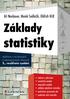 statistiky Základy Jiří Neubauer, Marek Sedlačík, Oldřich Kříž