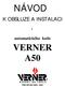 automatického kotle VERNER A50 ČSN EN ISO 9001: 2001