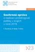 Souhrnná zpráva o realizaci protidrogové politiky v krajích v roce 2016