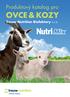 Produktový katalog pro OVCE & KOZY. Trouw Nutrition Biofaktory s.r.o.