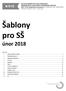 Šablony pro SŠ únor 2018