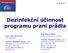 Dezinfekční účinnost programu praní prádla