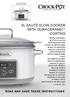 5L SAUTÉ SLOW COOKER WITH DURACERAMIC COATING