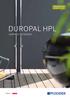 Duropal HPL Compakt Exterior. Inspirations close to you