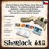 Sherlock. Obsah krabičky: 4 zástěny. 13 karet s podobiznami podezřelých. blok vyšetřovacích formulářů. návod