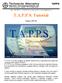 Hotline: SUNPOWER s.r.o., tel , web:     T.A.P.P.S. Tutorial. Verze 1.29 CS