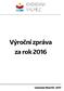 Výroční zpráva za rok 2016