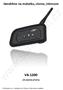 Handsfree na motorku, stereo, intercom V6-1200