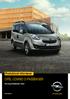 Produktové informace OPEL COMBO D PASSENGER. Katalog příslušenství Opel.