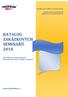 KATALOG ZAKÁZKOVÝCH SEMINÁŘŮ 2018