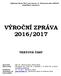 VÝROČNÍ ZPRÁVA 2016/2017