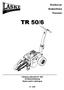 Drážkovač Grabenfräse Trencher TR 50/6. Katalog náhradních dílů Ersatzteilkatalog Spare parts catalogue