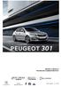 PEUGEOT 301 CENNÍK, VÝBAVA A TECHNICKÉ CHARAKTERISTIKY