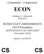 Committee / Commission ECON. Meeting of / Réunion du 05/09/2013. BUDGETARY AMENDMENTS (2014 Procedure) AMENDEMENTS BUDGÉTAIRES (Procédure 2014)