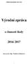 Základní škola Huslenky, okres Vsetín. Výroční zpráva. o činnosti školy 2016/ Zpracovala: Mgr. Vladislava Bednářová