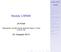 Modely CARMA. 22. listopadu Matematicko fyzikální fakulta Univerzity Karlovy v Praze. Modely CARMA. Úvod. CARMA proces. Definice CARMA procesu