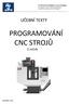 PROGRAMOVÁNÍ CNC STROJŮ