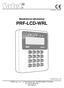Bezdrátová klávesnice PRF-LCD-WRL