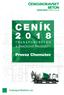 CENÍK. Provoz Chomutov TRANSPORTBETON A ZNAČKOVÉ PRODUKTY. transportbeton.cz